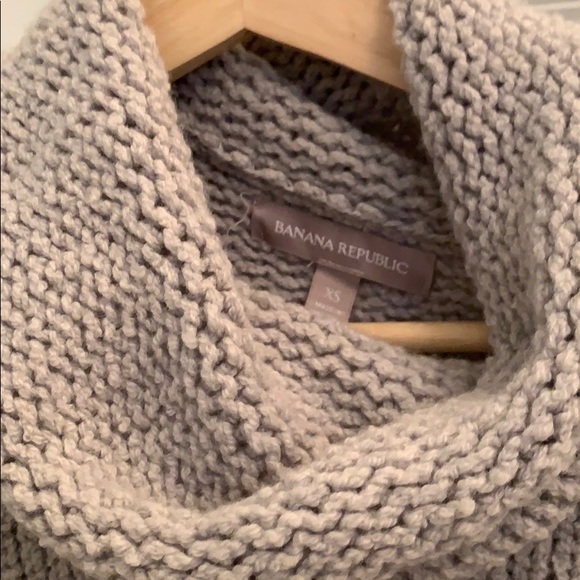 Banana Republic gray cowl neck sweater - Picture 2 of 3
